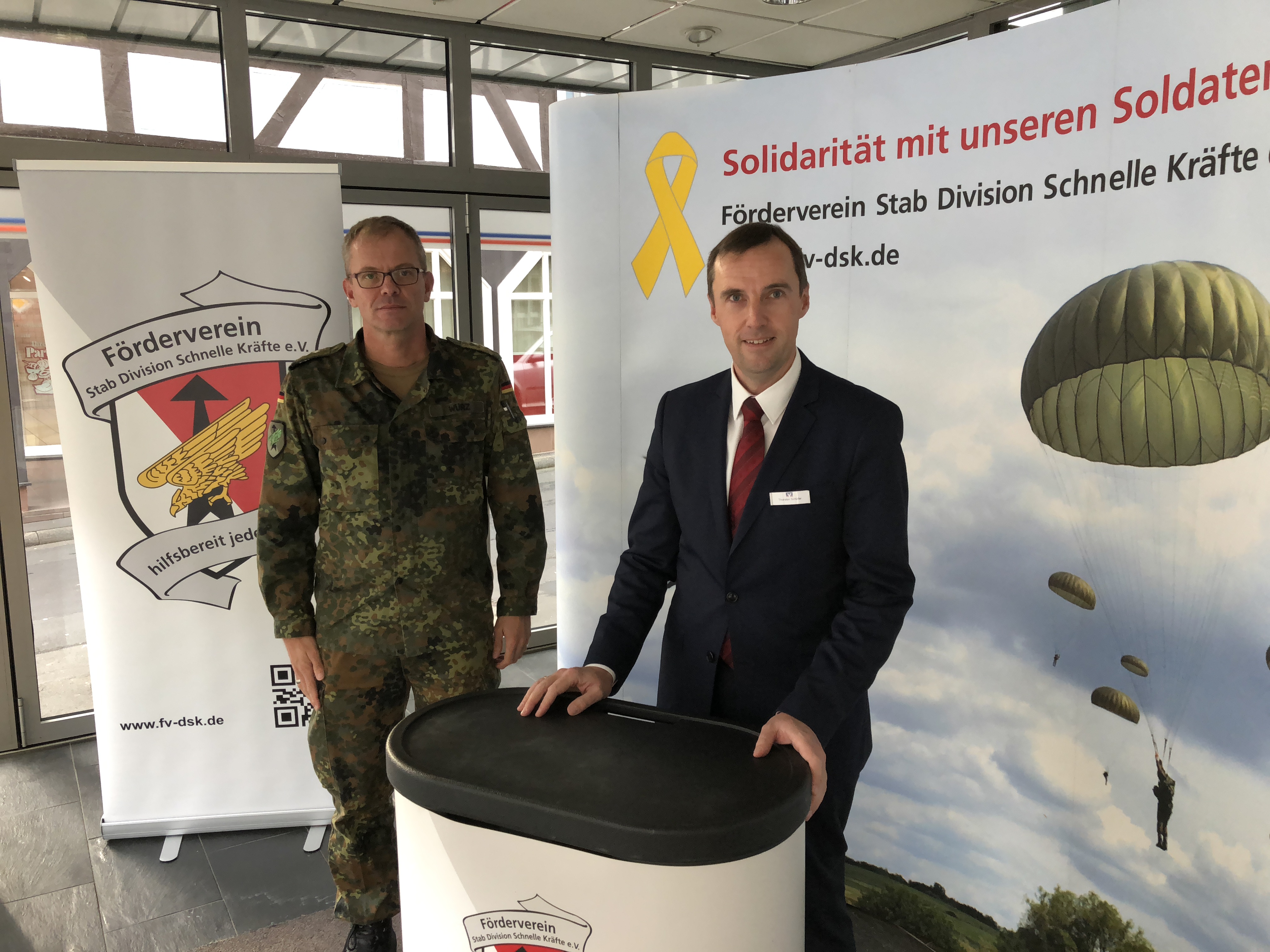 Messestand Des Fv Dsk In Der Vr Bank In Kirchhain Forderverein
